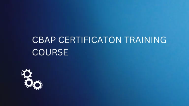 CBAP Certification